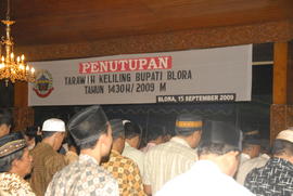 Penutupan Tarawih Keliling Bupati Blora  Tahun 1430 H